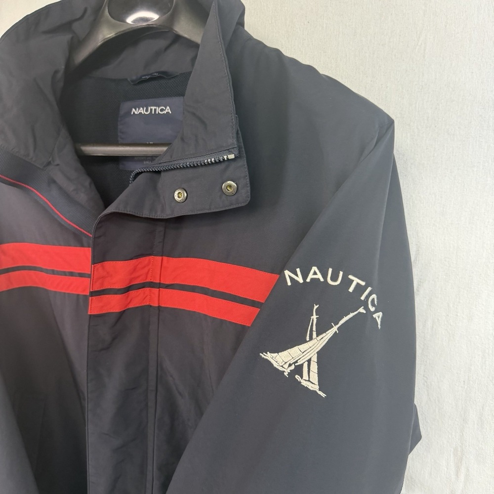 Vintage 90s Y2K Nautica Windbreaker Sailboat Logo Jacket Preppy Gorpcore XL Mens